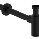 Сифон бутылочный Iddis Optima Home для раковины, черный матовый, OPTBL00i84  (OPTBL00i84)