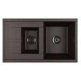 Мойка для кухни из литого мрамора Aquaton Делия 87 кофе 1A716232DE280 — 