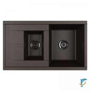 Мойка для кухни из литого мрамора Aquaton Делия 87 кофе 1A716232DE280 (1A716232DE280)