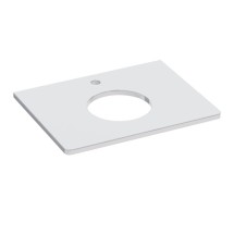 Столешница Lemark MIANO 60 см из стекла, цвет: Белый — 