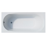 Акриловая ванна CORPA NERA Milano 150х70 прямоугольная, универсальная, белый — 