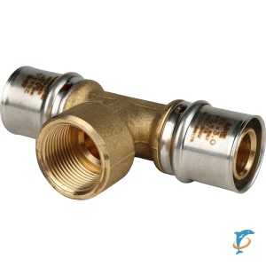 Stout Тройник-переходник с внутренней резьбой 26х3/4"х26 для металлопластиковых труб прессовой  (SFP-0007-003426)