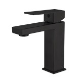 Смеситель для раковины HAIBA HB10803-7 нержавеющая сталь, черный &mdash; 