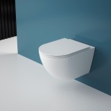 Унитаз подвесной ESBANO FORTEX-53T (Глянцевый белый) — 