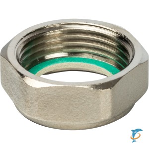 Stout Разъемное соединение с плоским уплотнением, никелированное 1"  (SDG-0019-010025)