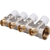 Stout Коллектор распределительный 1", 4 отвода 1/2" &mdash; 