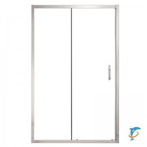 Душевая дверь Azario MILTON раздвижная 140х200 универсальная, цвет профиля серебро  (AZ-ND6121 1400)