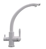 Смеситель для кухонной мойки Ulgran Quartz UQ-017 платина — 