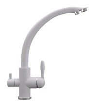 Смеситель для кухонной мойки Ulgran Quartz UQ-017 платина — 