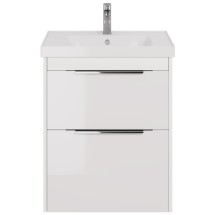 Тумба для комплекта Dreja PRIME 70 подвесная/напольная, белый глянец — 