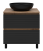 Тумба с раковиной Brevita Dakota 70 напольная, черная