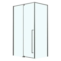 Душевое ограждение Azario MALE 900х900х1950 прозрачное стекло 6 мм, профиль графит матовый (AZ-J50-90-MGR-CL) — Вид устанговки - пристенный, напольный, 120х80х196см