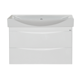 Тумба для комплекта Misty Элвис 85 подвесная с 2 ящ. белая эмаль — Тумба для комплекта Misty Элвис  85  - Тумба напольная с 2 ящ. белая эмаль П-Элв01085-0112Я