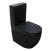 Унитаз-компакт Azario Cobalt-Black 610x360x805 напольный, безободковый, система смыва 