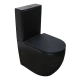 Унитаз-компакт Azario Cobalt-Black 610x360x805 напольный, безободковый, система смыва "скрытое Торнадо", с быстросъемным сиденьем "Микролифт", черный матовый (AZ-6089A-MB)  (AZ-6089A-MB)