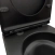 Унитаз-компакт Azario Cobalt-Black 610x360x805 напольный, безободковый, система смыва 