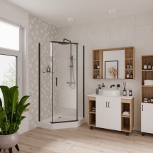 Душевое ограждение Niagara NG-6805-08 BLACK (90х90х190) — 