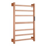 Полотенцесушитель электрический RAGLO R350.07.33 настенный сенсорный с терморегулятором, матовая медь &mdash; Полотенцесушитель водяной с полкой «Валенсия Люкс» [1/2"] 500/1200 Terminus 18 перекладин 