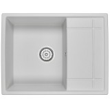 Мойка для кухни Granula 6501, АРКТИК (БЕЛЫЙ), гранит — 
