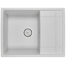 Мойка для кухни Granula 6501, АРКТИК (БЕЛЫЙ), гранит — 