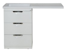 Тумба для комплекта Misty Куба 60 L под стиральную машину белая эмаль — Тумба для комплекта Misty Куба 60 L белая эмаль П-Куб01060-0113ЯЛ