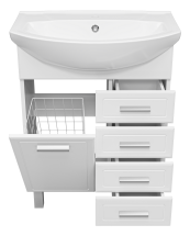 Тумба для комплекта Misty Стелла 65 с Б/К и 4-мя ящиками — Тумба для комплекта Misty Стелла 65 с Б/К Э-Сте01065-01К4Я