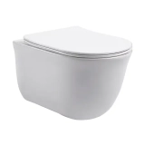 Унитаз подвесной Azario LISTA 490х365х340 безободковый, система смыва "Скрытое Торнадо", с быстросъемным сиденьем "Микролифт" (AZ-1177T) &mdash; 