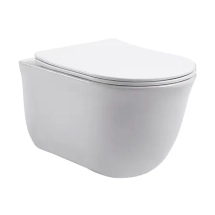 Унитаз подвесной Azario LISTA 490х365х340 безободковый, система смыва "Скрытое Торнадо", с быстросъемным сиденьем "Микролифт" (AZ-1177T) &mdash; 