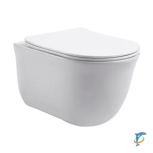 Унитаз подвесной Azario LISTA 490х365х340 безободковый, система смыва "Скрытое Торнадо", с быстросъемным сиденьем "Микролифт" (AZ-1177T)  (AZ-1177T)