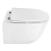 Унитаз подвесной Azario LISTA 490х365х340 безободковый, система смыва 