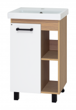 Тумба для комплекта Misty Крафт 50 напольная, зебрано сахара — 