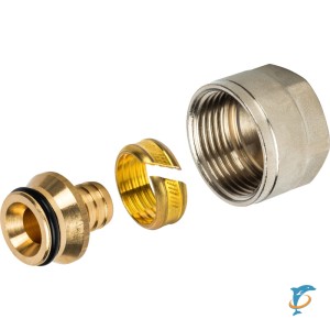 Stout Фитинг компрессионный 16х2,2x1/2" для труб из сшитого полиэтилена  (SFC-0024-001622)