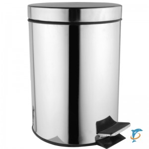 Мусорное ведро AZARIO 12л AZ-301-12L хром  (AZ-301-12L)