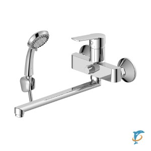 Смеситель DECOROOM DR22043 одноручный  для ванны универсальный с поворотным изливом 300 мм  (DR22043)