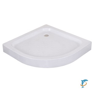 Поддон акриловый,полукруг,на каркасе,с сливом и сифоном 90*90см (PTA-09091)