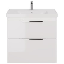 Тумба для комплекта Dreja PRIME 90 подвесная/напольная, белый глянец — 