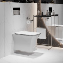 Унитаз подвесной Grossman GR-4461S с тонкой крышкой — 