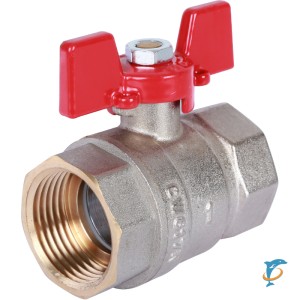 Шаровой кран ROMMER 1/2" ВН/ВН, ручка бабочка (RBV-0003-0110215)