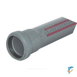 Труба канализационная ф50 х 1000мм "Ostendorf" 1,8мм  (112040)