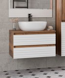 Тумба с раковиной Brevita Dakota 70 подвесная, белая — 