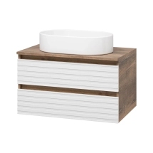 Тумба с раковиной Brevita Dakota 70 подвесная, белая &mdash; 