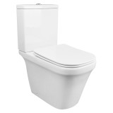 Унитаз напольный Azario Candy 370х620х780 безободковый, в комплекте с бачком и сиденьем микролифт (AZ-1503B) — 