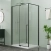 Душевое ограждение Azario MALE 1000х1000х1950 прозрачное стекло 6 мм, профиль черный матовый (AZ-J50-100-MB-CL)