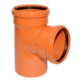 Тройник канализационный Ф200/200/90* наружный — Тройник канализационный Ф200/200/90* наружный