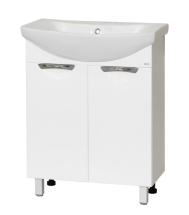 Тумба с раковиной Misty Лаванда 65 белая — 