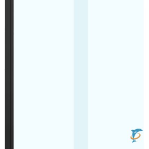 Шторка для ванны раздвижная Azario Merrit 100х140 цвет профиля чёрный (AZ-NF6122 1000 BLACK) (AZ-NF6122 1000 BLACK)