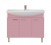Мебель для ванной Misty Джулия 105 с зеркало-шкафом прямая розовая