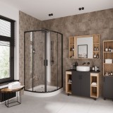 Душевое ограждение Niagara NG-6806-08 BLACK (90х90х190) — 