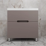 Тумба для комплекта Style Line Матис 80 напольная, тауп темный — Зеркальный шкаф Style Line Прованс 75 ЛС-00000427