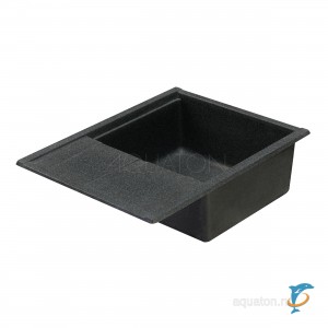 Мойка для кухни из литого мрамора Aquaton Делия 65 графит 1A718632DE210  (1A718632DE210)